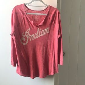 Size M Lucky Brand Indian 3/4 sleeve T-shirt